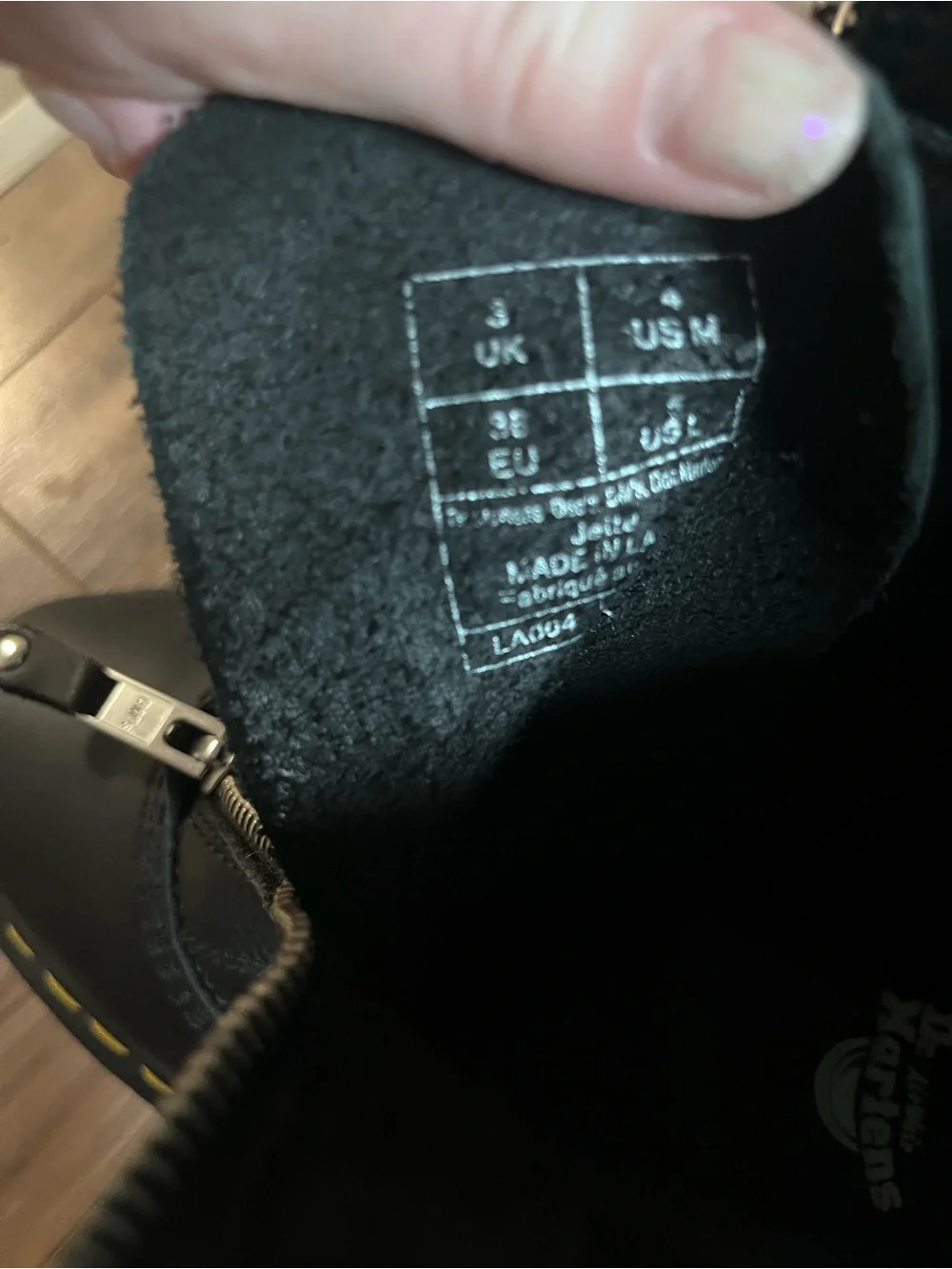 Dr. Martens black leather